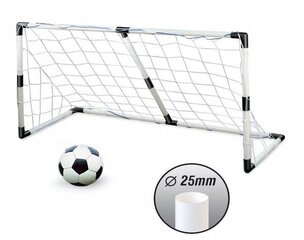 Futbola vārtu komplekts 2in1 185x120x70 cm + bumba цена и информация | Игрушки для мальчиков | 220.lv