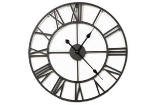 Настенные часы XL, черные, 50 см, металл цена и информация | Часы | 220.lv