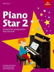 Piano Star, Book 2: 26 Pieces for Young Pianistsprep Test Level, Book 2 cena un informācija | Mākslas grāmatas | 220.lv