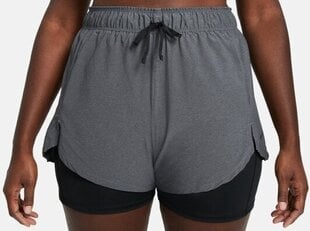 Женские шорты Nike Flex Essential 2в1, серые/черные цена и информация | Шорты женские Only | 220.lv