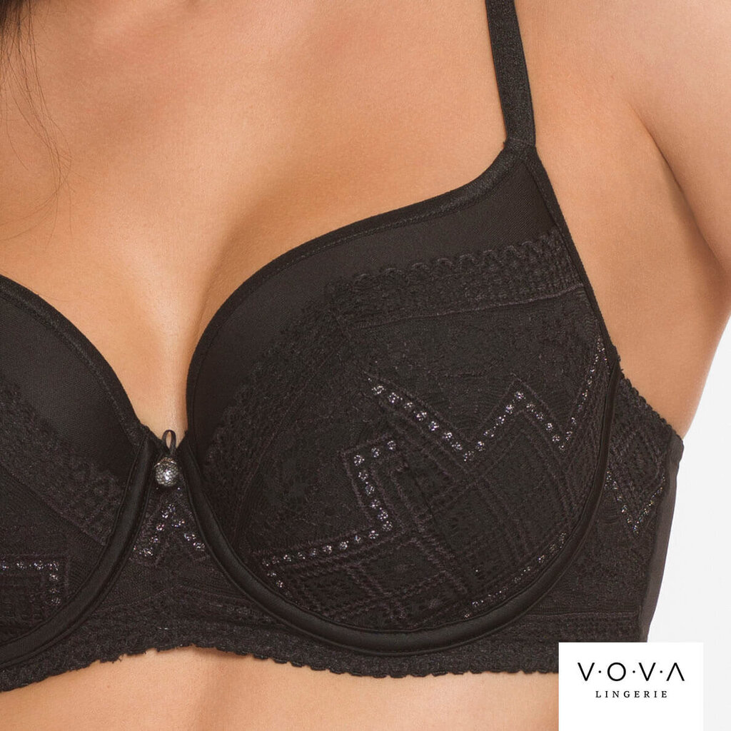 Krūšturis spacer Black Diamonds, V.O.V.A. Lingerie cena un informācija | Krūšturi | 220.lv