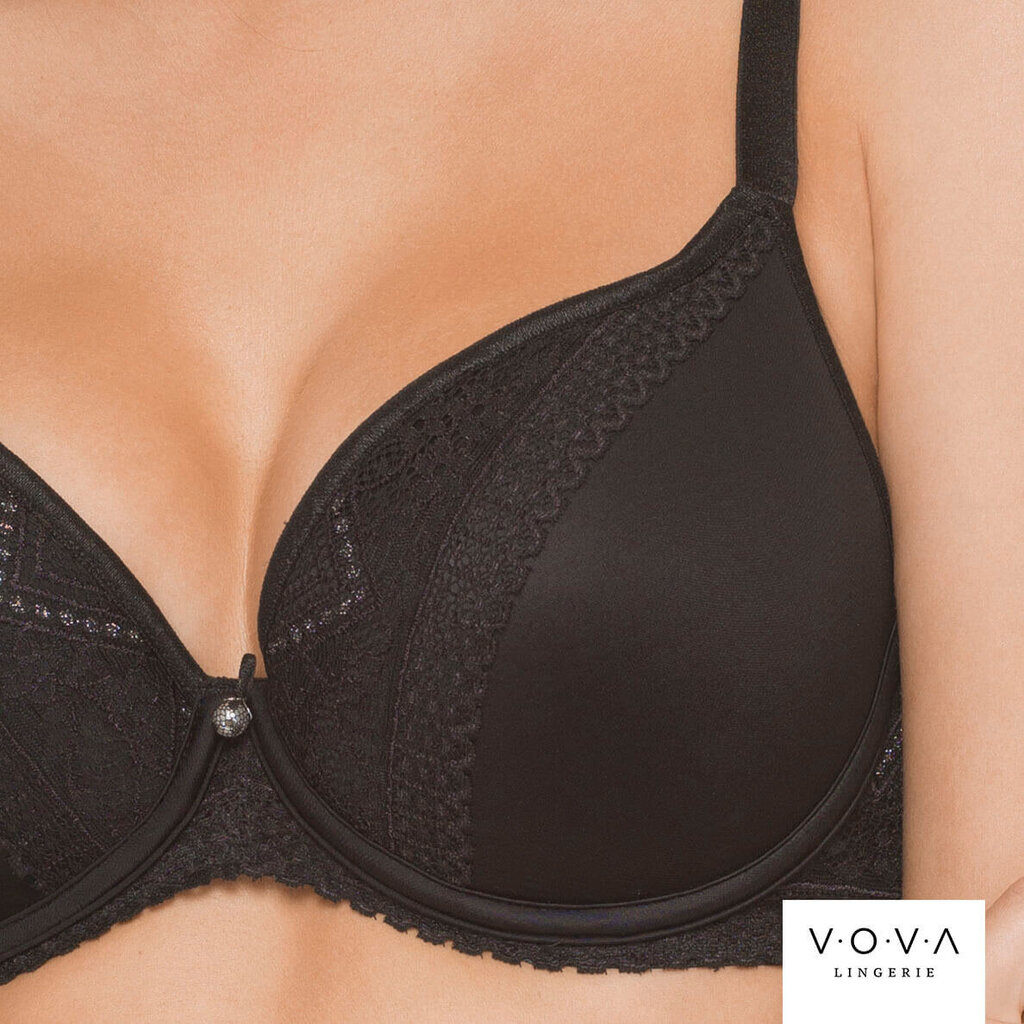 Krūšturis formētais Black Diamonds, V.O.V.A. Lingerie cena un informācija | Krūšturi | 220.lv