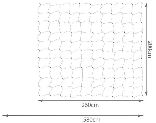 LED aizkars - siets, 160 LED, auksti balta gaisma цена и информация | Ziemassvētku lampiņas, LED virtenes | 220.lv