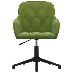 vidaXL biroja krēsls, gaiši zaļš samts цена и информация | Офисные кресла | 220.lv