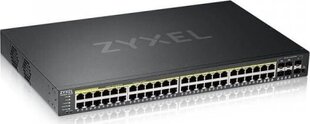 Сетевой коммутатор Zyxel GS2220-50HP-EU0101F Управляемый L2 Gigabit Ethernet (10/100/1000) Power over Ethernet (PoE) Черный цена и информация | Коммутаторы (Switch) | 220.lv