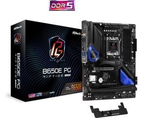 MB ASRock AMD AM5 B650E PG RIPTIDE WIFI cena un informācija | Mātesplates | 220.lv