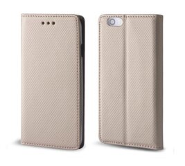 Smart Magnet case for Samsung Galaxy G920 S6 gold cena un informācija | Telefonu vāciņi, maciņi | 220.lv