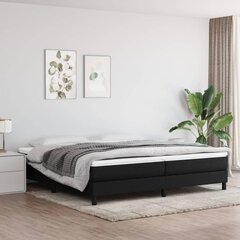 vidaXL atsperu gultas rāmis, melns audums, 200x200 cm цена и информация | Кровати | 220.lv