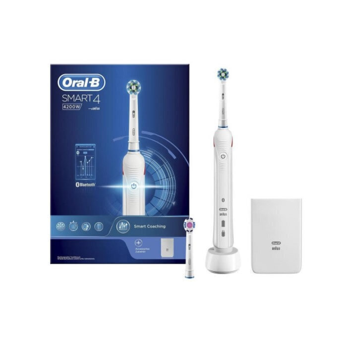 Oral- B Smart 4 4200w цена и информация | Elektriskās zobu birstes | 220.lv