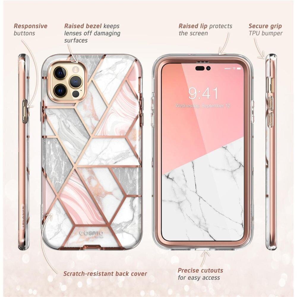 Supcase Cosmo iPhone 14 Pro Marble cena un informācija | Telefonu vāciņi, maciņi | 220.lv