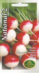 Redīsi National 2 цена и информация | Семена овощей, ягод | 220.lv