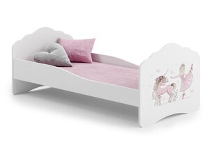 Gulta ADRK Furniture Casimo Ballerina with Unicorn, balta цена и информация | Детские кровати | 220.lv