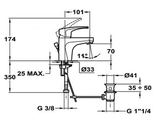 Смеситель для раковины Teka MB2 100 цена и информация | Смесители | 220.lv