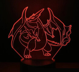 Lampa 3D Led Pokemon cena un informācija | Lampas bērnu istabai | 220.lv