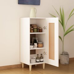 vidaXL kumode, balta, 34,5x34x90 cm, inženierijas koks цена и информация | Шкафчики в гостиную | 220.lv