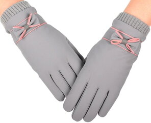 Зимние женские перчатки KR52, серые цена и информация | Женские перчатки | 220.lv