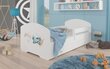 Gulta ADRK Furniture Pepe Barrier Plane, 140x70 cm, balts cena un informācija | Bērnu gultas | 220.lv