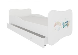 Кровать ADRK Furniture Gonzalo Plane with a Banner, 140х70 см, белый цвет цена и информация | Детские кровати | 220.lv