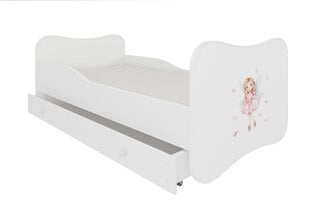 Кровать ADRK Furniture Gonzalo Girl with Wings, 140x70 см, белый цвет цена и информация | Детские кровати | 220.lv