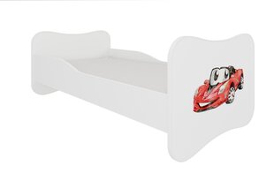 Gulta ADRK Furniture Gonzalo Red Car, 140x70 cm, balta cena un informācija | Bērnu gultas | 220.lv