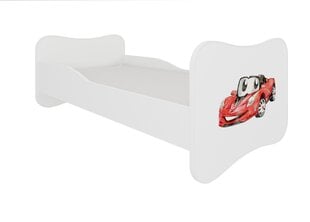 Gulta ADRK Furniture Gonzalo Red Car, 160x80 cm, balta cena un informācija | Bērnu gultas | 220.lv