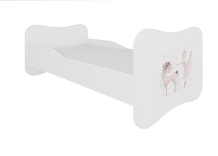 Кровать ADRK Furniture Gonzalo Ballerina with Unicorn, 160x80 см, белая цена и информация | Детские кровати | 220.lv