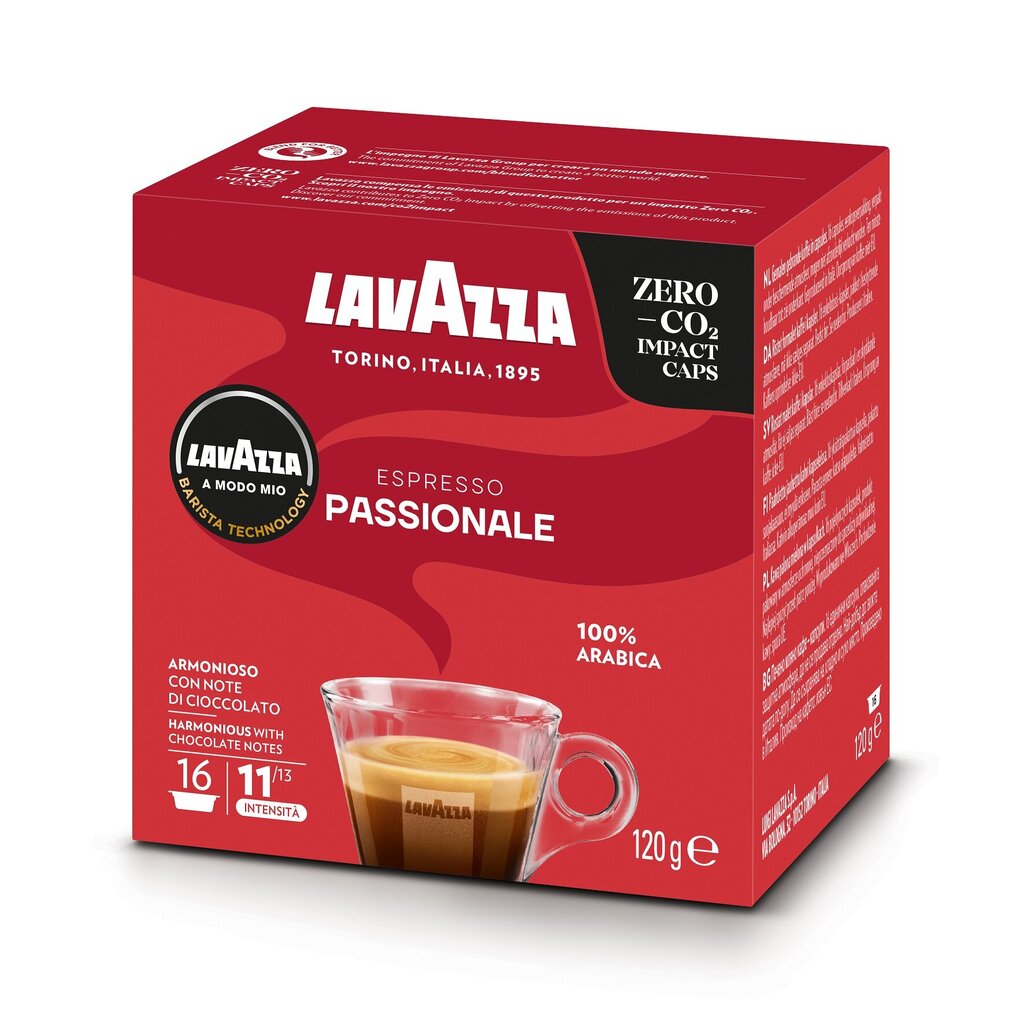 Kafijas kapsulas Lavazza A Modo Mio Passionale, 120g, 16 gab. цена и информация | Kafija, kakao | 220.lv