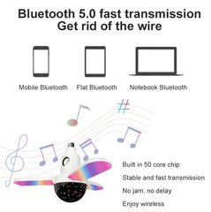 Музыкальная лампа Festive Deformation со светодиодной подсветкой и дистанционным управлением Bluetooth-динамиком 50-60 Гц цена и информация | Праздничные декорации | 220.lv