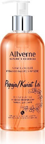 Šķidrās ziepes Allverne Papaya Flower Lei, 300 ml цена и информация | Ziepes | 220.lv