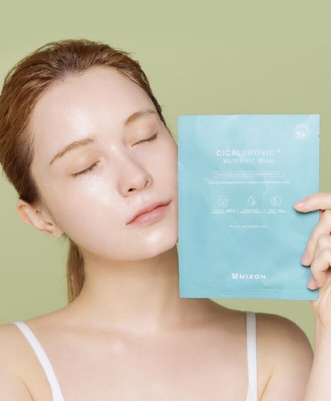 Mitrinoša sejas maska ​​ar hialuronskābi Cicaluronic (Water Fit Mask) 24 g cena un informācija | Sejas maskas, acu maskas | 220.lv