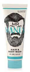 Vīriešu ķermeņa un matu attīrīšanas želeja Manly (Hair & Body Wash) 250 ml цена и информация | Масла, гели для душа | 220.lv