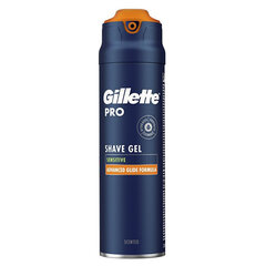 Гель для бритья Gillette Pro Sensitive, 200 мл цена и информация | Косметика и средства для бритья | 220.lv