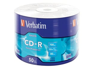 Диски CD-R Verbatim 43787 цена и информация | Виниловые пластинки, CD, DVD | 220.lv