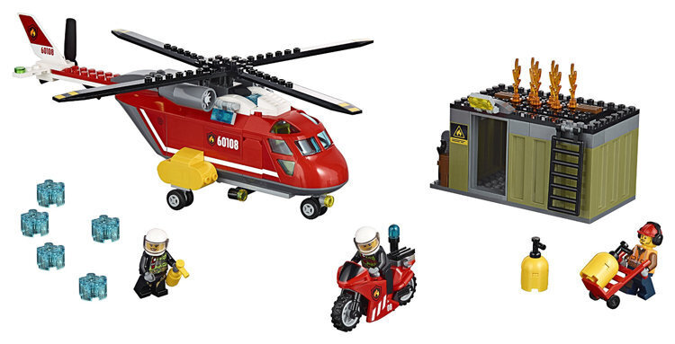 60108 LEGO® CITY Ugunsdzēsēju ātrās reaģēšanas vienība cena un informācija | Konstruktori | 220.lv