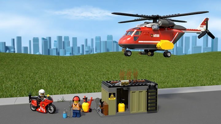 60108 LEGO® CITY Ugunsdzēsēju ātrās reaģēšanas vienība цена и информация | Konstruktori | 220.lv