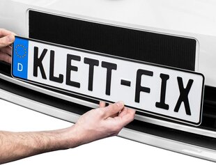 1 x Klett -fix® automašīnu un motocikla numura zīmes turētājs bez rāmja - numura zīmes turētāja automašīnas turētāja automašīna - neredzams numura zīmes turētājs - numura zīmes turētājs cena un informācija | Auto piederumi | 220.lv