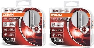 2x Laser Laser D2S Osram Xenarc® D2S, 2x Duo Box ( 2 лампы) цена и информация | Автомобильные лампочки | 220.lv