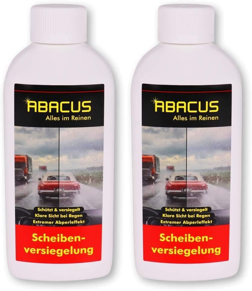 Abacus diska blīvēšanas stikla blīvēšanas nano blīvējuma lietus deflektors ar lotosa efektu 2 x 250 ml (7101) cena un informācija | Auto ķīmija | 220.lv