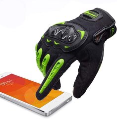 Artop Motorcycle Gloves Сенсорный экран против скольжения против Collision Motorcycle Gloves Очень хорошая защита для мужчин (зеленый, м) цена и информация | Мото перчатки, защита | 220.lv