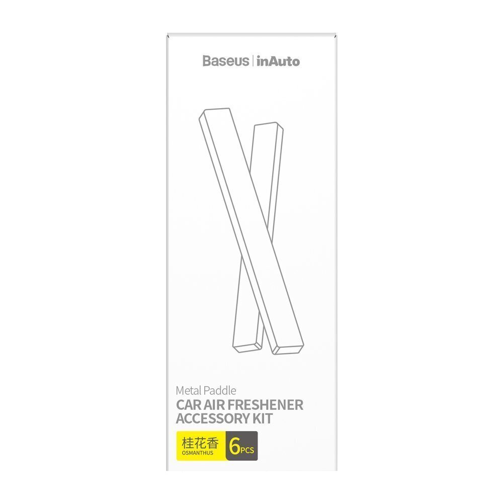 Baseus Metal Paddle 6x refill for air freshener (osmanthus) white (SUXUN-M0B) цена и информация | Auto piederumi | 220.lv