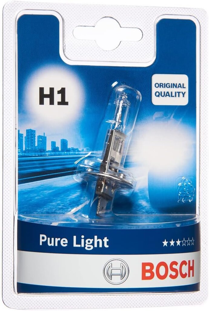 Bosch H1 tīra viegla lampa - 12 V 55 W P14,5S - 1 gabals cena un informācija | Auto spuldzes | 220.lv