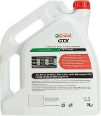 Castrol GTX 5W-40 A3/B4, 5 litru cena un informācija | Motoreļļas | 220.lv