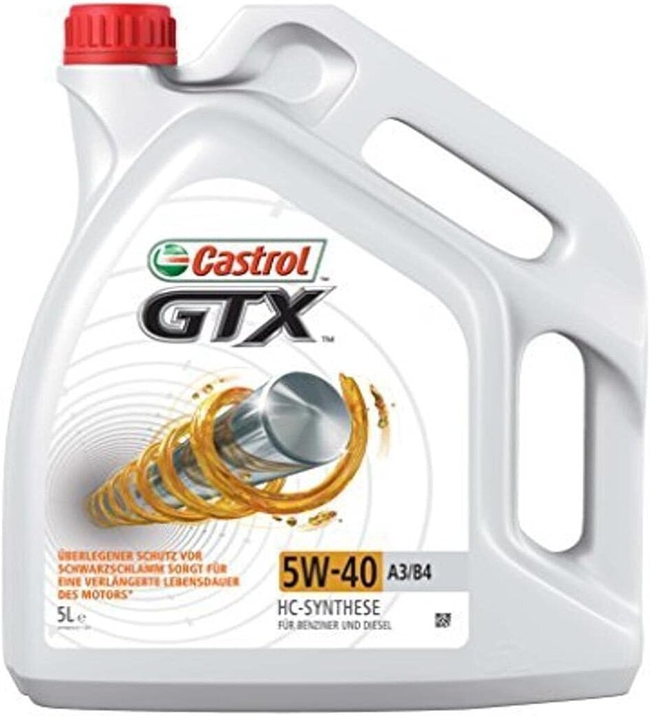 Castrol GTX 5W-40 A3/B4, 5 litru cena un informācija | Motoreļļas | 220.lv