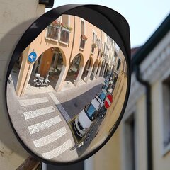 Novaato izliekta līmeņa panorāmas līmeņa satiksmes spoguļa drošības spogulis, Ø 30 cm, 130 ° izliekums, laikapstākļu izturīgs, akrila stikls, polikarbonāts, melns cena un informācija | Auto piederumi | 220.lv