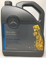 Oriģināls Mercedes-Benz motoreļļa eļļa 5W40 5W-40 MB 229,5 5l 5 litru 00098920213 cena un informācija | Mercedes-Benz Auto preces | 220.lv