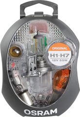 Оригинальная заменяющая лампа Osram CLK H1/H7, галогенные фар и сигнальные лампы цена и информация | Автомобильные лампочки | 220.lv