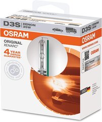 Osram Xenarc Original D3S спрятала ксеноновую горелку, лампу с загрязнением, качество качества лома OEM, 66340-1SCB, мягкая крышка (1 лампа) цена и информация | Автомобильные лампочки | 220.lv