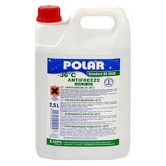 Стандарт антифриз, охлаждающая жид. POLAR (зеленый) КОНЦЕНТРАТ 5 л (предварительно упакованный) цена и информация | Очищающие и охлаждающие жидкости | 220.lv