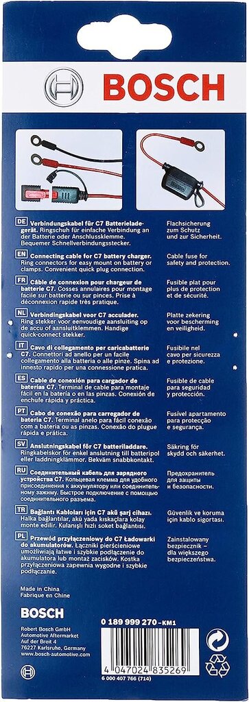 Roberts 189999270 Bosch 0 189 999 270 Kabeļa adapteris cena un informācija | Auto piederumi | 220.lv