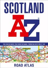 Scotland A-Z Road Atlas 3rd Revised edition цена и информация | Путеводители, путешествия | 220.lv